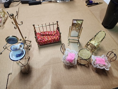 Vintage brass metal mini - brass,