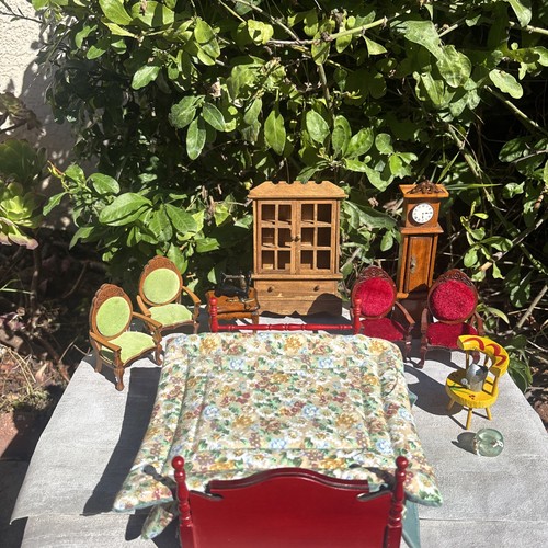 Vintage doll house furniture - vintage,