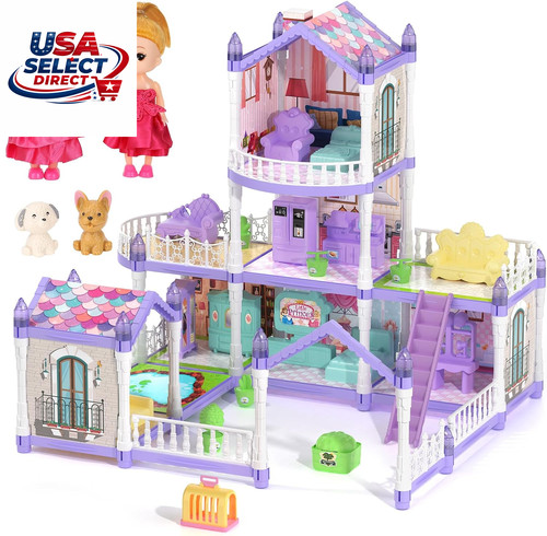 Lilac purple doll - lilac, house