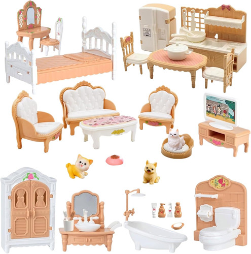 36pcs dollhouse furniture - dollhouse,