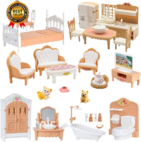 36pcs dollhouse furniture set - furniture,