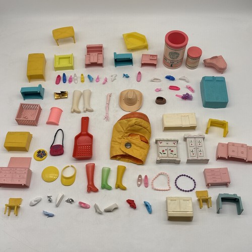 Vintage doll house - house, furniture