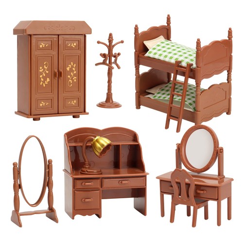 Dollhouse furniture set - dollhouse, for
