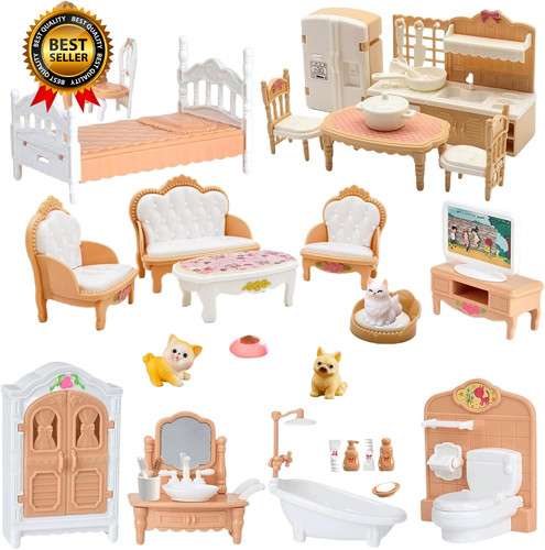 36pcs dollhouse furniture set - 36pcs,