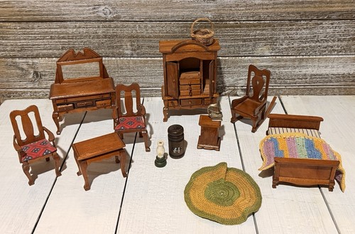 Wooden doll house - doll,
