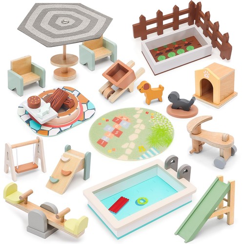 Hapgfs wooden doll house - doll,