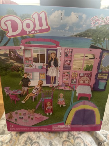 Large doll house playset - doll,