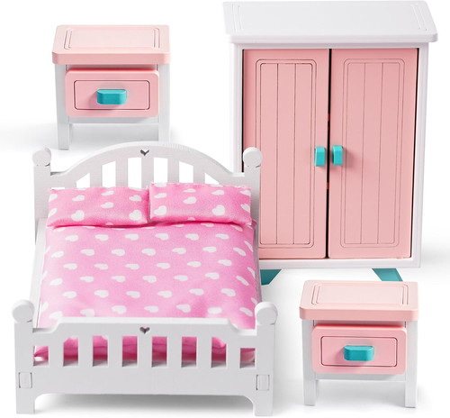 Mini dollhouse bedroom - dollhouse,