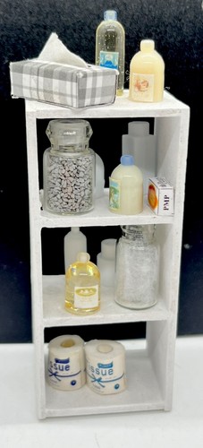 Dolls house furniture bathroom - house,