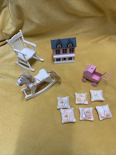 Dolls house miniatures nursery - dolls,