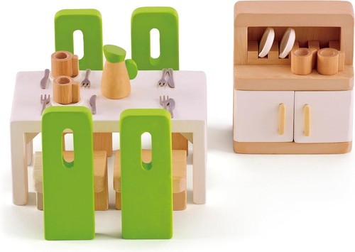 Hape wooden doll house - wooden,