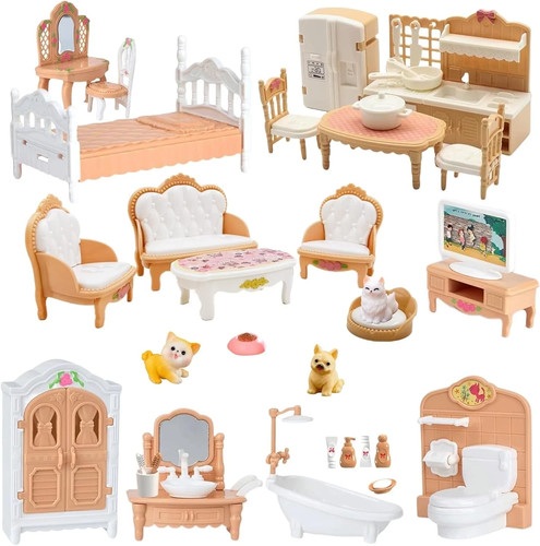 36pcs dollhouse furniture - 36pcs,
