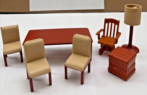 Doll house lot accessories - house, lot.