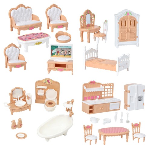 Dolls house accessories 36pcs - accessories,
