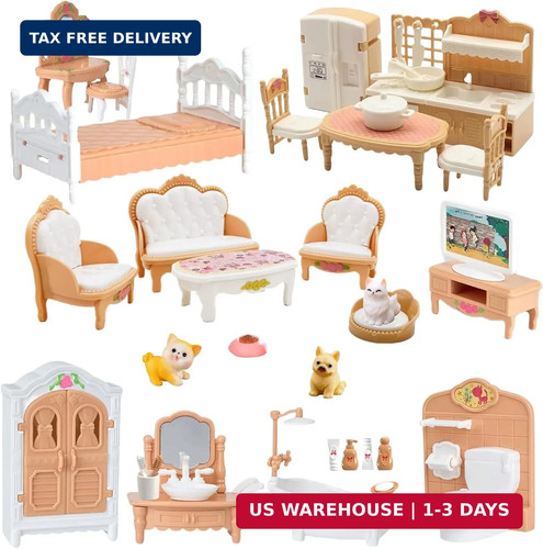 36pcs dollhouse furniture - dollhouse,