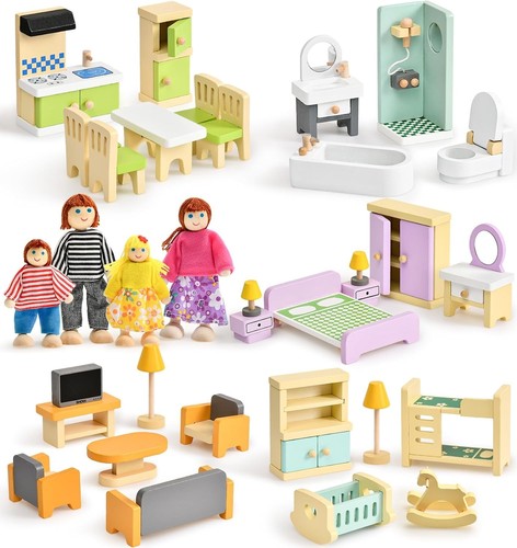 Toyssa wooden dollhouse - toyssa,